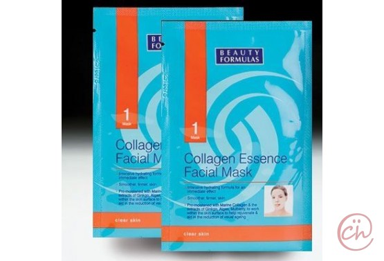 Възстановяваща маска за лице с колаген- Beauty Formulas